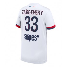 Paris Saint-Germain Warren Zaire-Emery #33 Borta Kläder 2025-26 Kortärmad